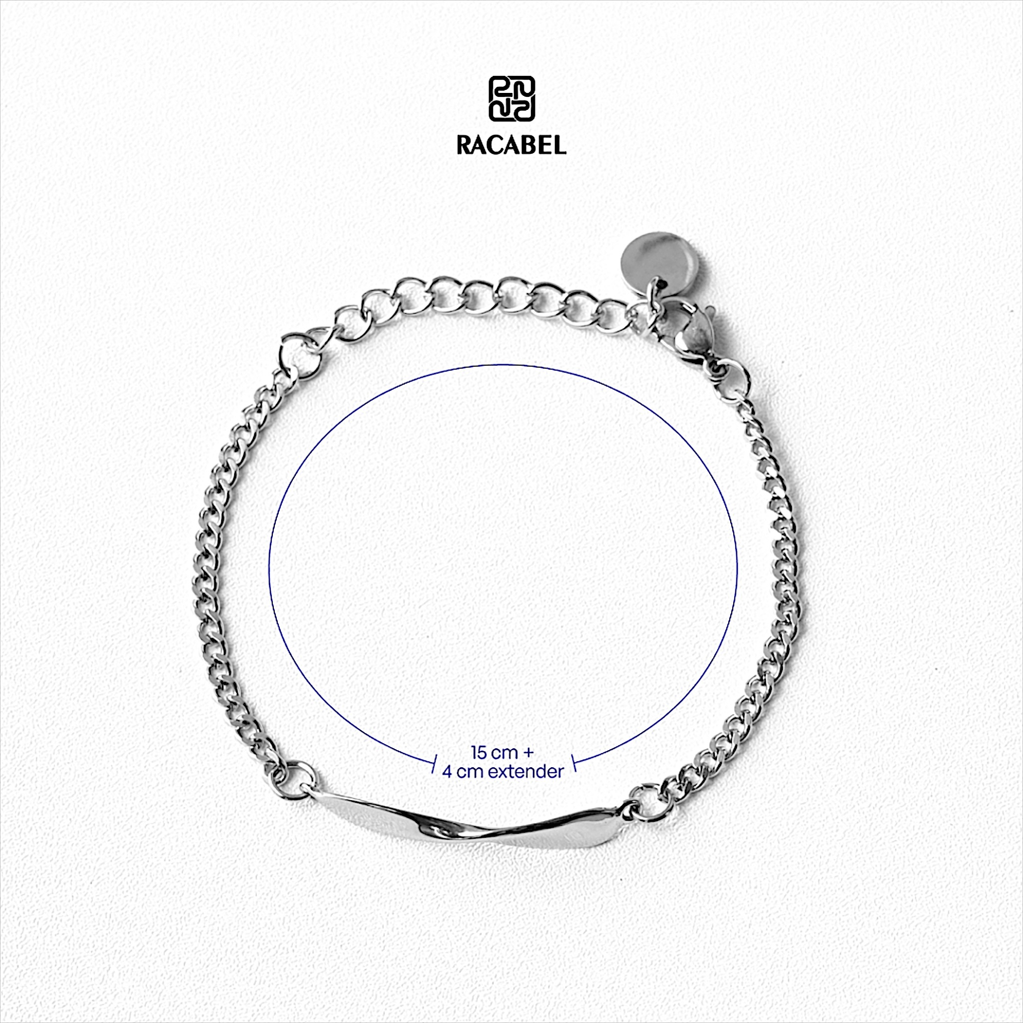 Racabel Seren Bracelet Unisex - Gelang Titanium Steel - Pria Wanita Anti Karat