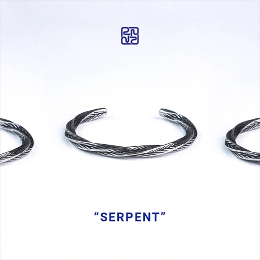 Racabel Serpent Bangle - Gelang Pria Wanita Stainless Steel Anti Karat