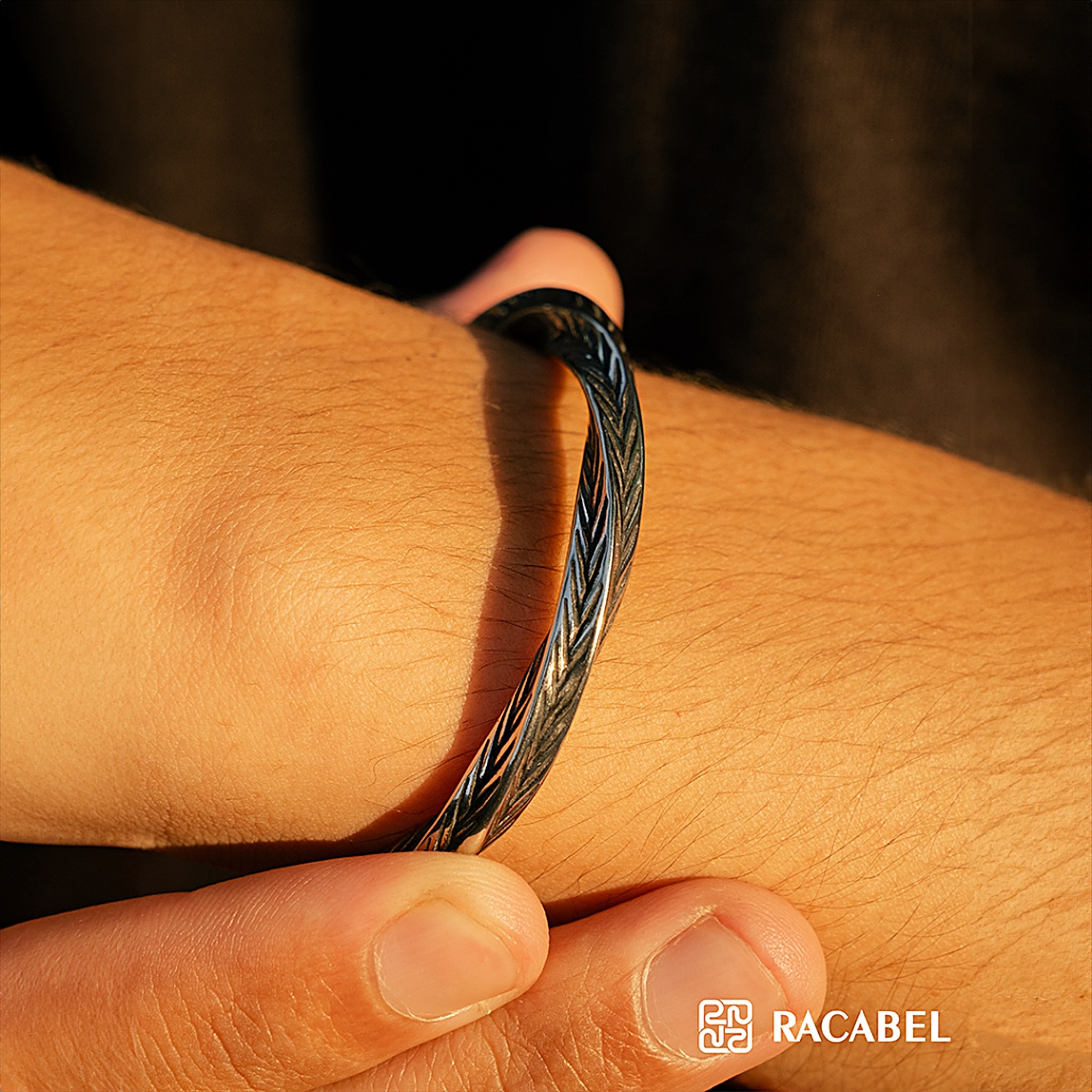 Racabel Serpent Bangle - Gelang Pria Wanita Stainless Steel Anti Karat