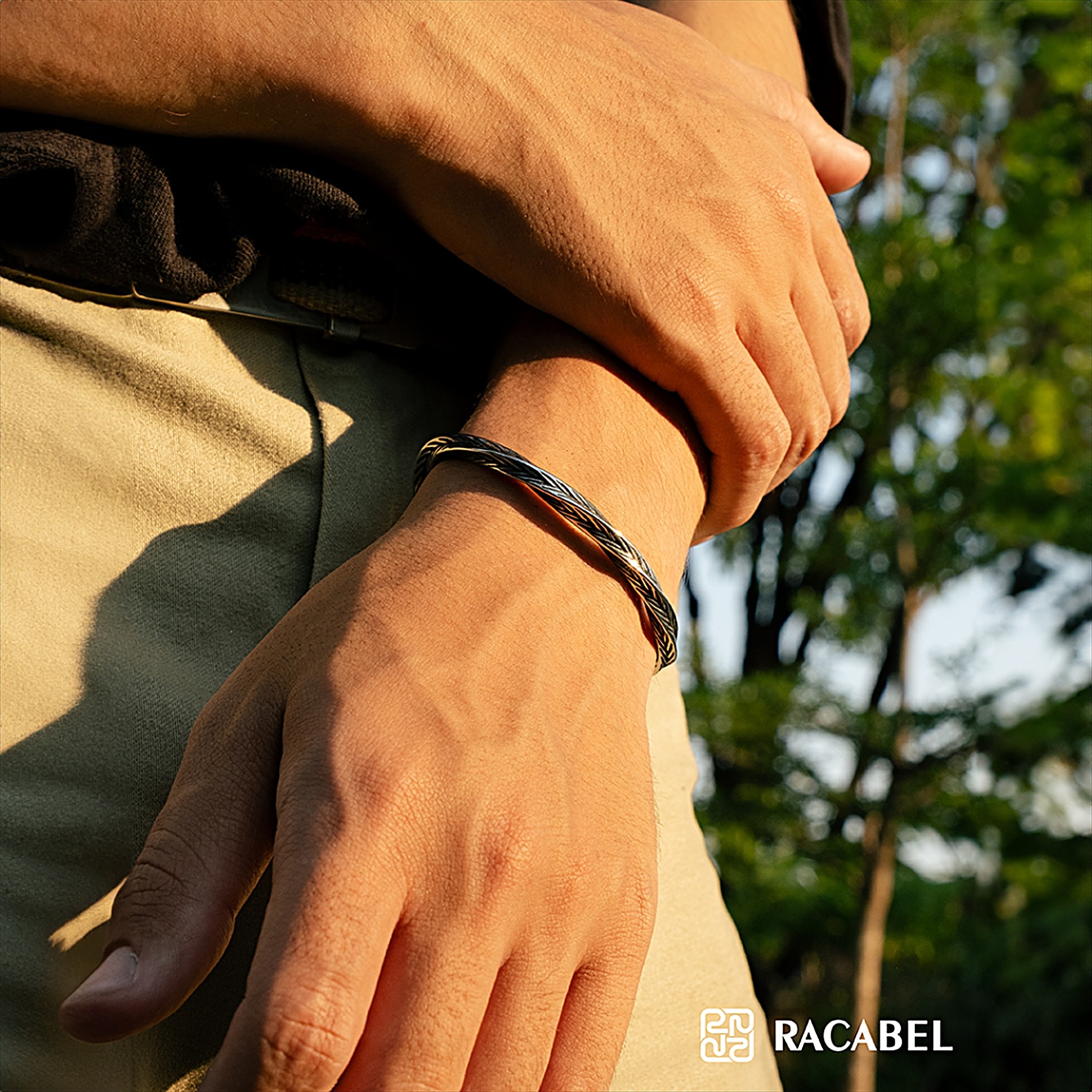 Racabel Serpent Bangle - Gelang Pria Wanita Stainless Steel Anti Karat