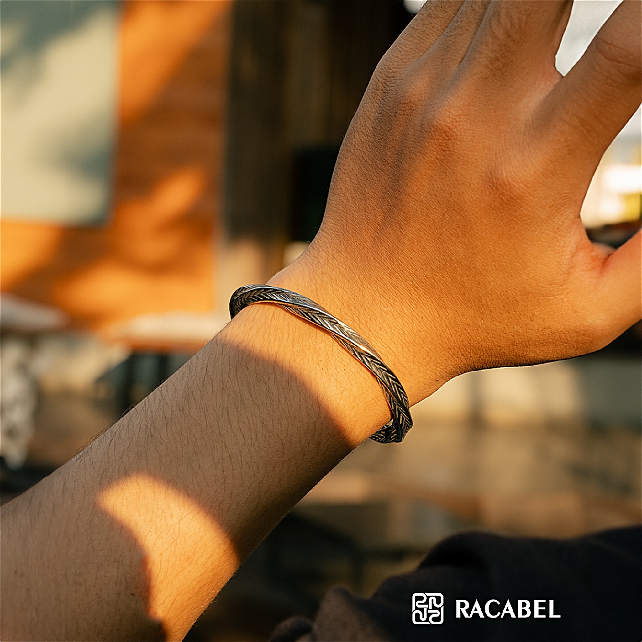 Racabel Serpent Bangle - Gelang Pria Wanita Stainless Steel Anti Karat