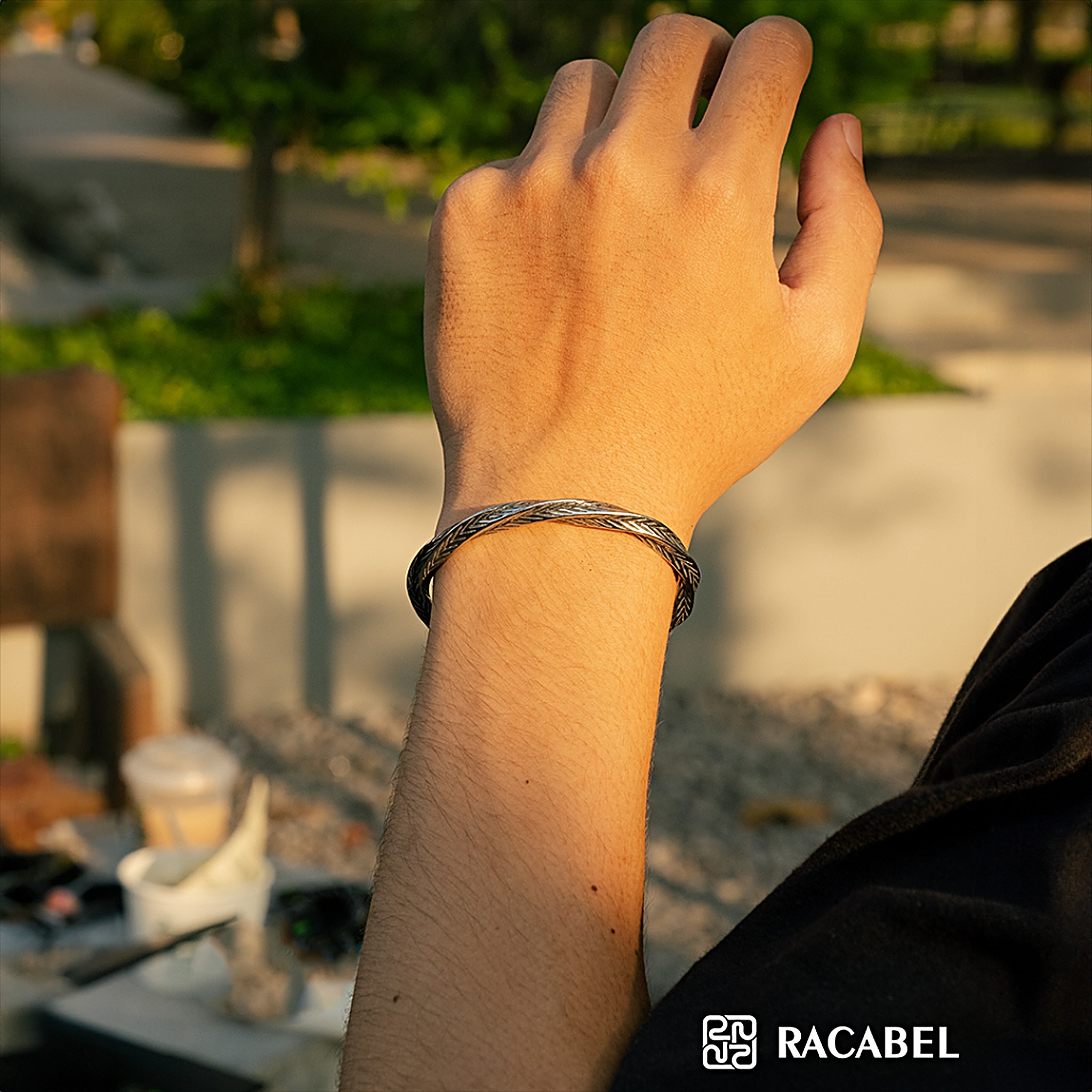 Racabel Serpent Bangle - Gelang Pria Wanita Stainless Steel Anti Karat