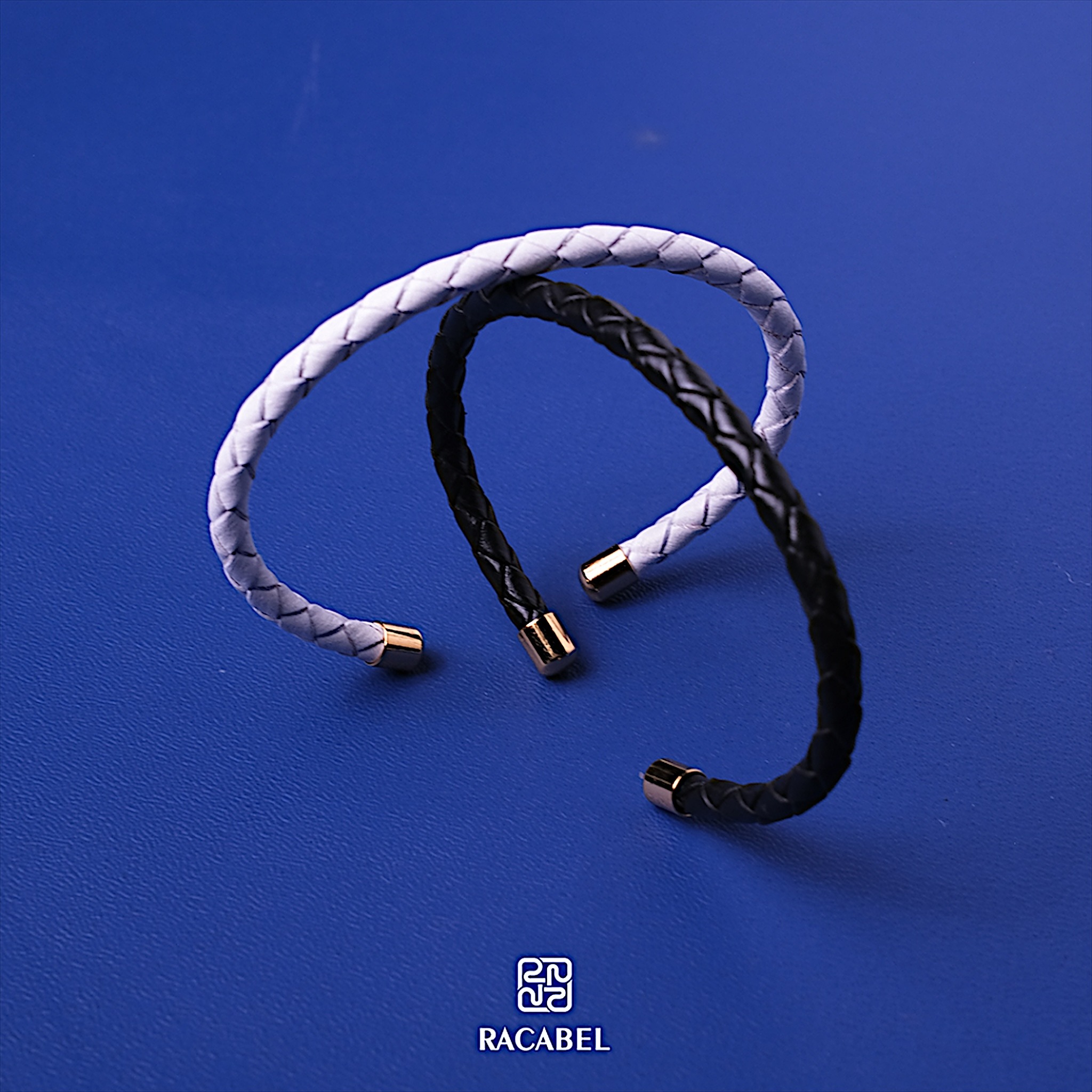 Racabel Spatium Bracelet - Gelang Kulit Unisex Stainless Steel Anti Karat