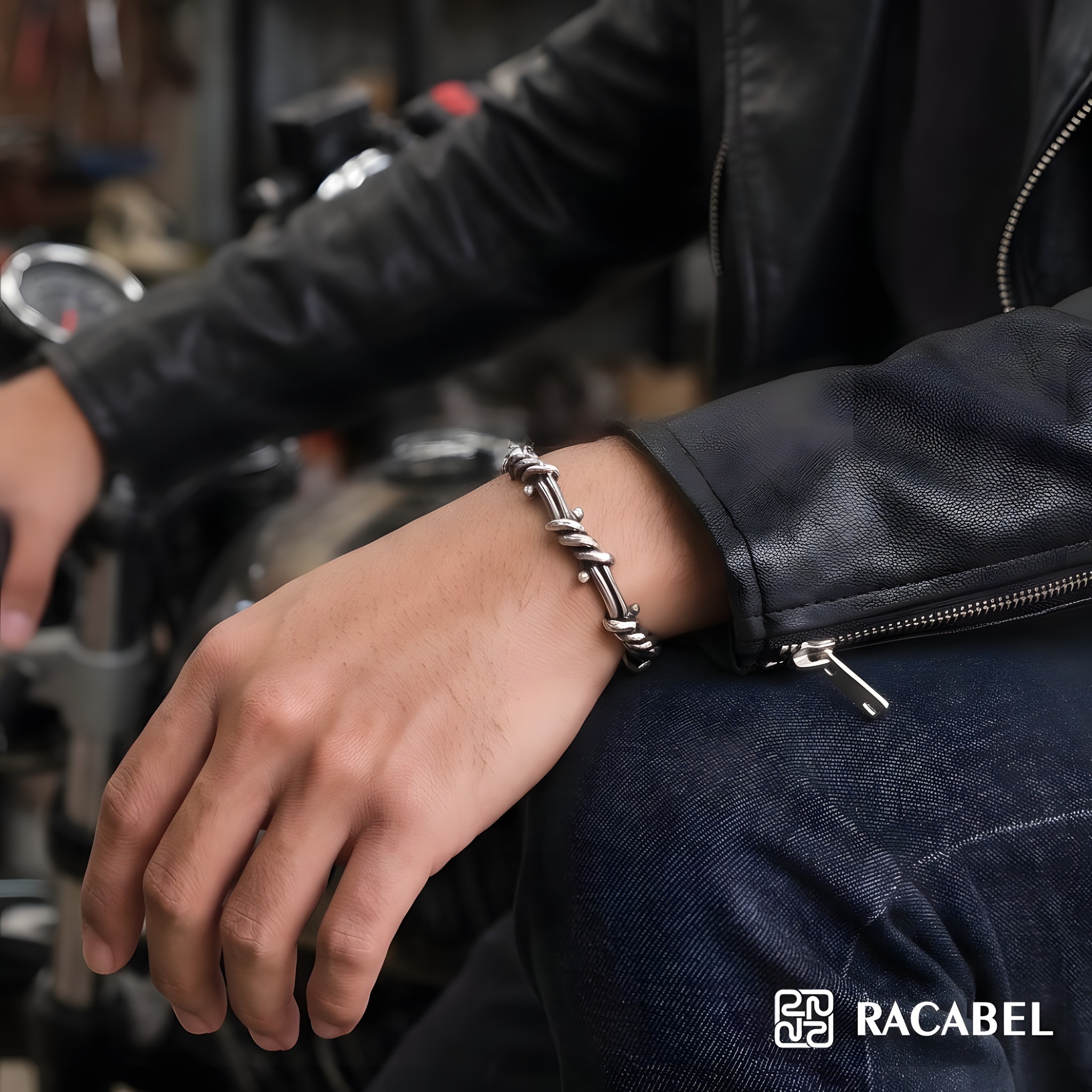 Racabel Vaire Bangle - Gelang Pria Wanita Stainless Steel Anti Karat