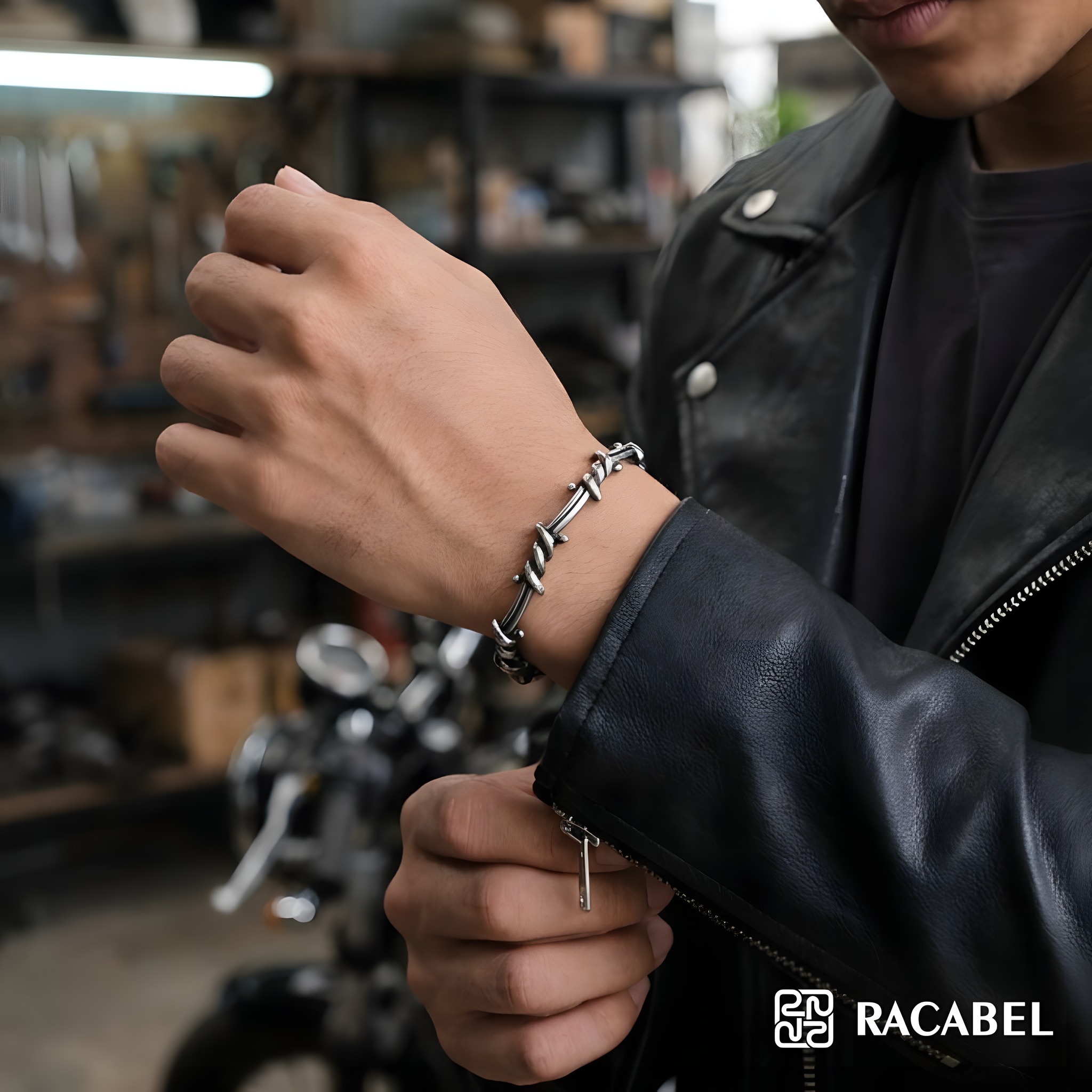 Racabel Vaire Bangle - Gelang Pria Wanita Stainless Steel Anti Karat