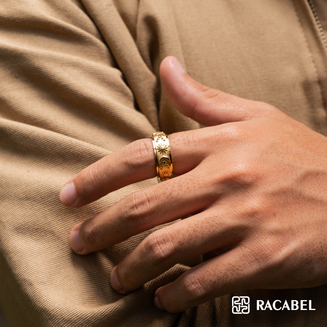 Racabel Celeste Anxiety Ring Gold