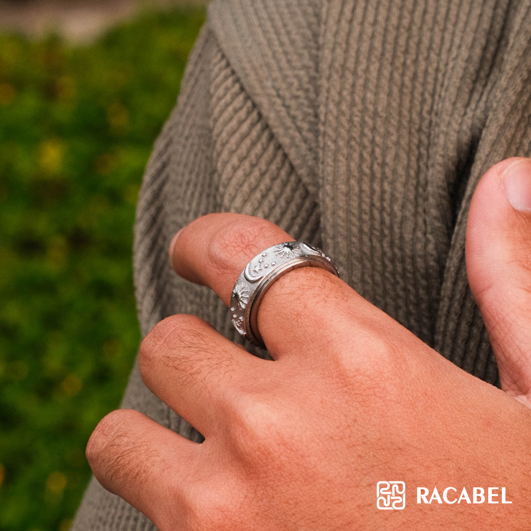 Racabel Celeste Anxiety Ring Silver