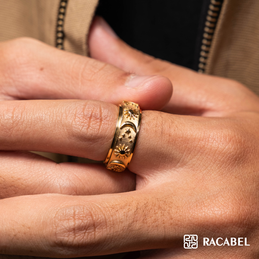Racabel Celeste Anxiety Ring Gold