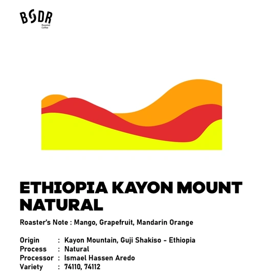 (Arabica) Single Origin Ethiopia Kayon Mount  - Natural