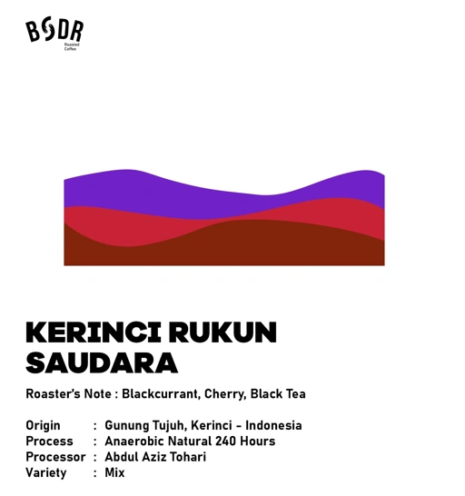 (Arabica) Single Origin Indonesia Kerinci - Natural 240H