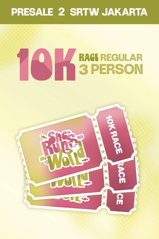PRESALE 2 SRTW 10K RUN BUNDLING 3 TICKET (Jakarta)