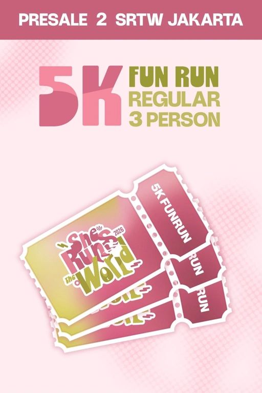 PRESALE 2 SRTW 5K RUN BUNDLING 3 TICKET (Jakarta)