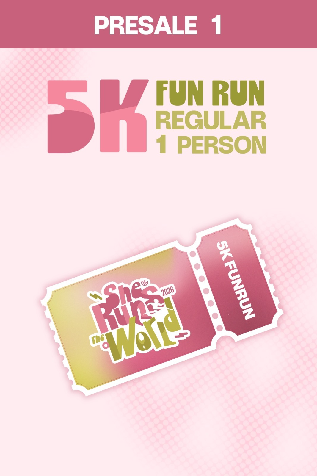 PRESALE 1 SRTW 1 PERSON 5K RUN