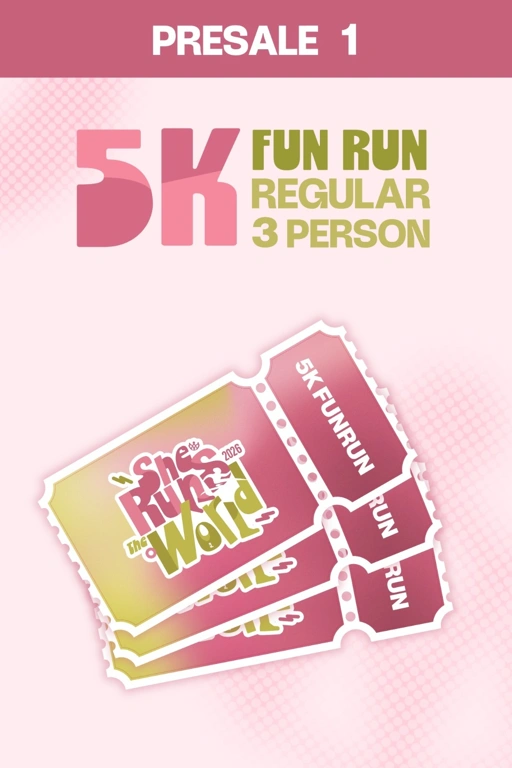 PRESALE 1 SRTW 3 PERSON 5K RUN