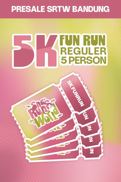 PRESALE 2 SRTW 5K RUN BUNDLING 5 TICKET (Bandung)