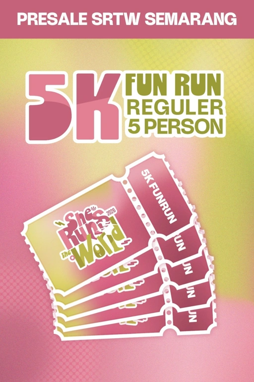 PRESALE 2 SRTW 5K RUN BUNDLING 5 TICKET (Semarang)