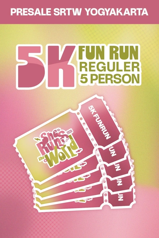 PRESALE 2 SRTW 5K RUN BUNDLING 5 TICKET (Jogja)