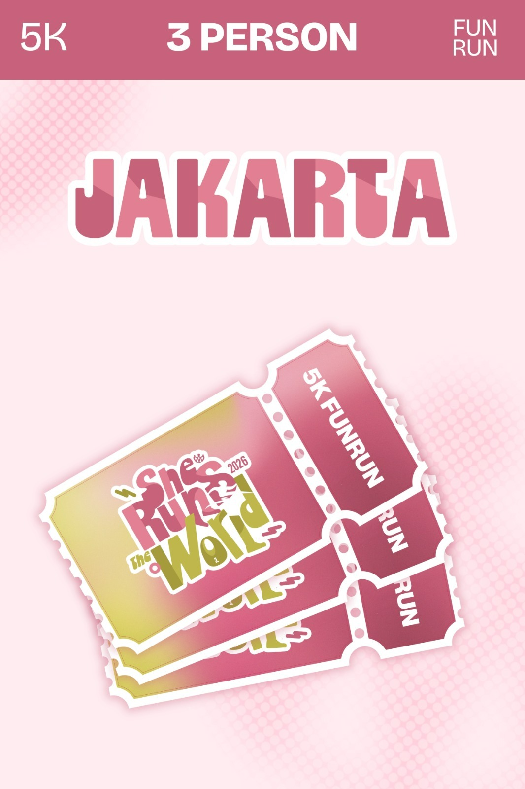 SRTW 5K RUN BUNDLING 3 TICKET (Jakarta)