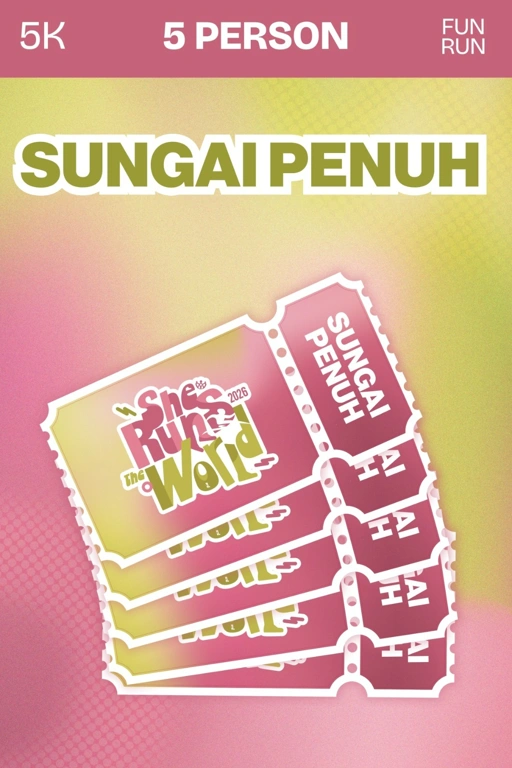SRTW 5K RUN BUNDLING 5 TICKET (Sungai Penuh)