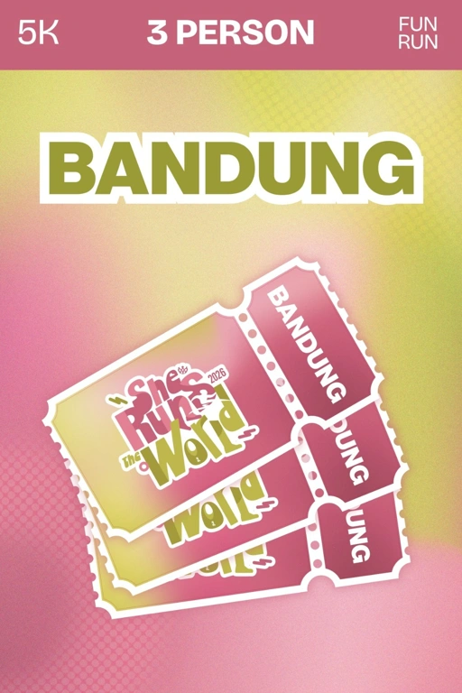 SRTW 5K RUN BUNDLING 3 TICKET (Bandung)