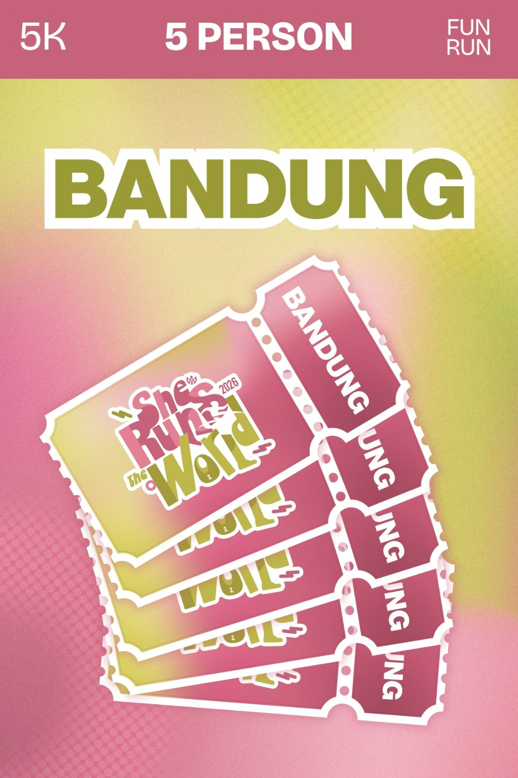 SRTW 5K RUN BUNDLING 5 TICKET (Bandung)