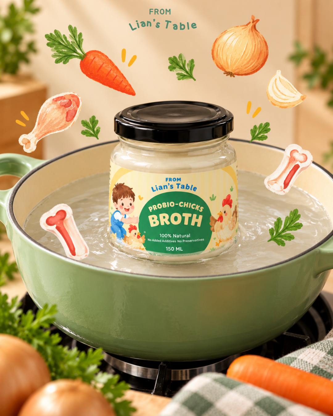 Double DUO PROBIOCHICKS BROTH 