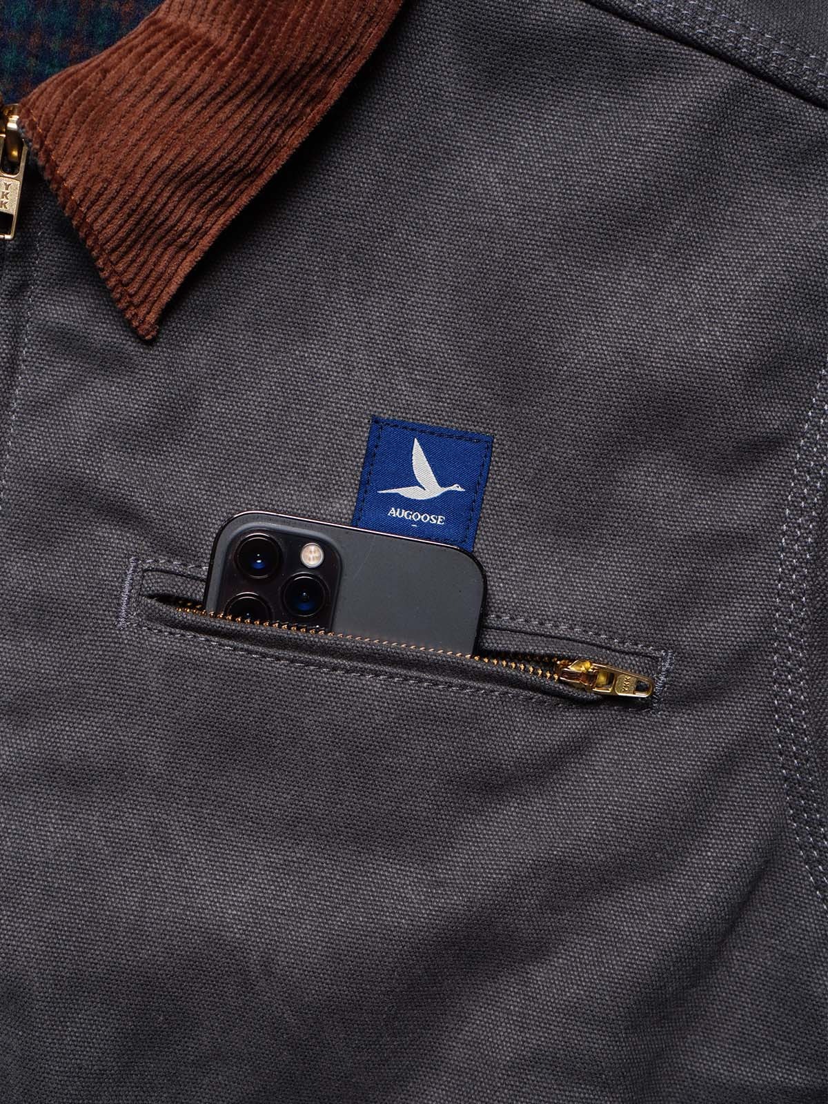 Augoose Active Jacket Ash Gray II - 15 Oz