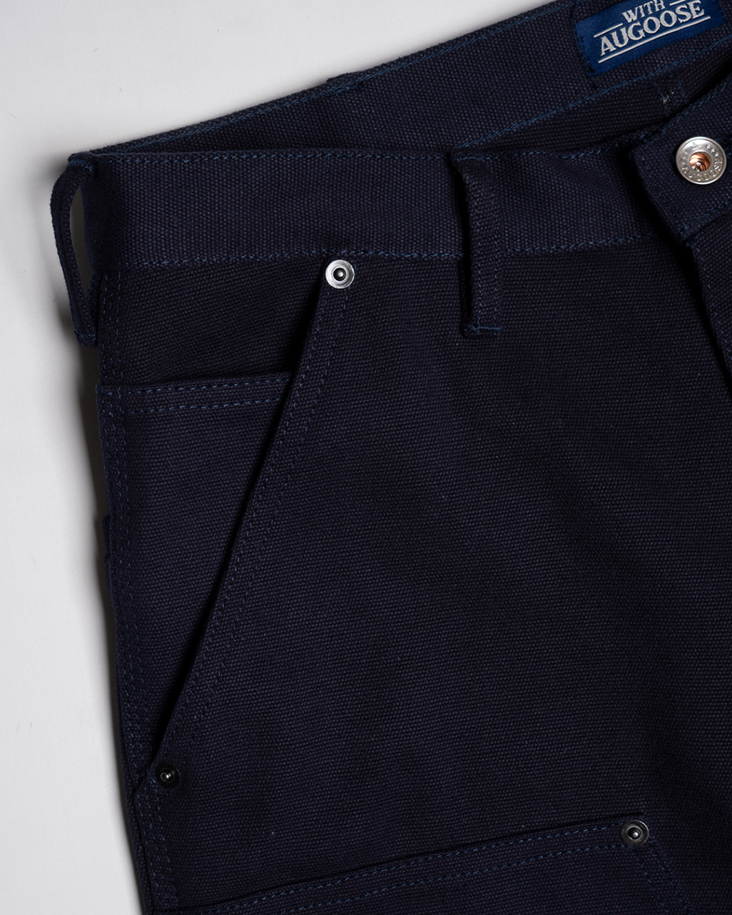 Augoose Double Knee Pants Navy - 17 Oz