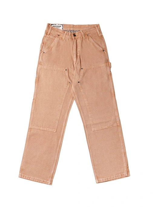 Augoose Double Knee Pants Brown