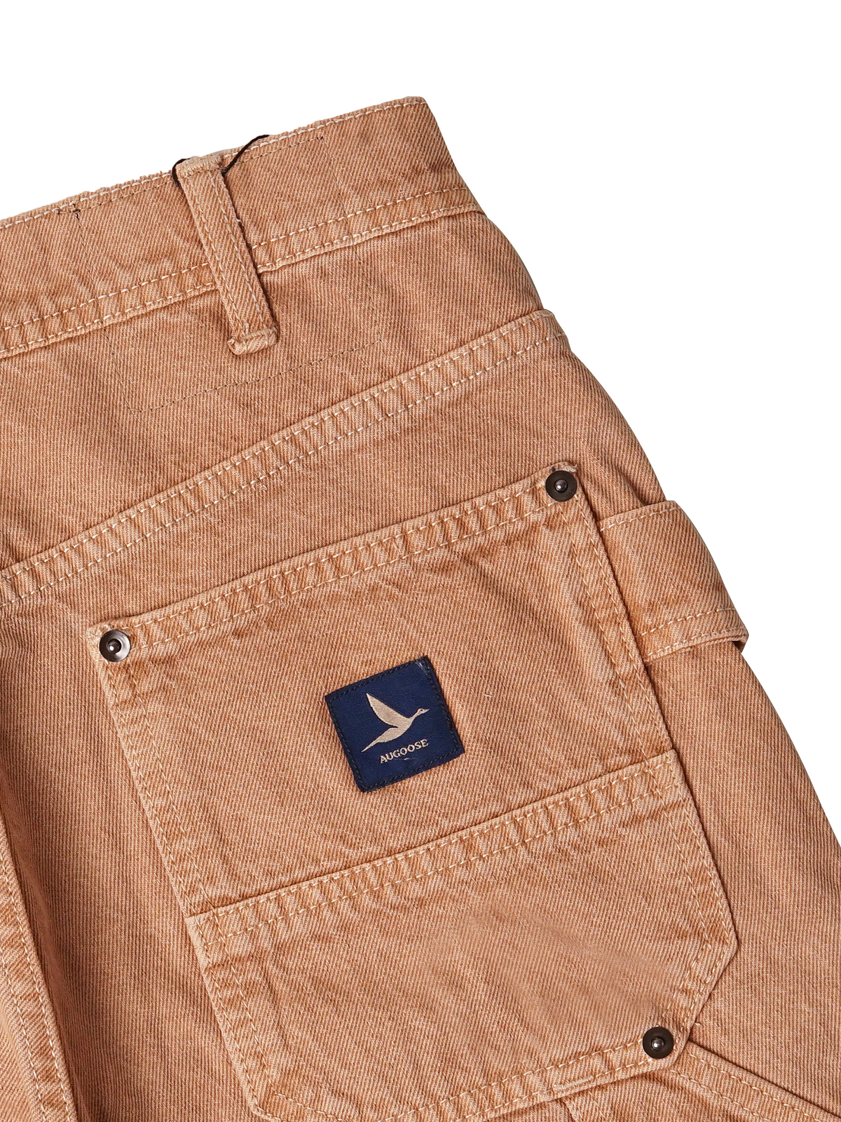 Augoose Double Knee Pants Brown
