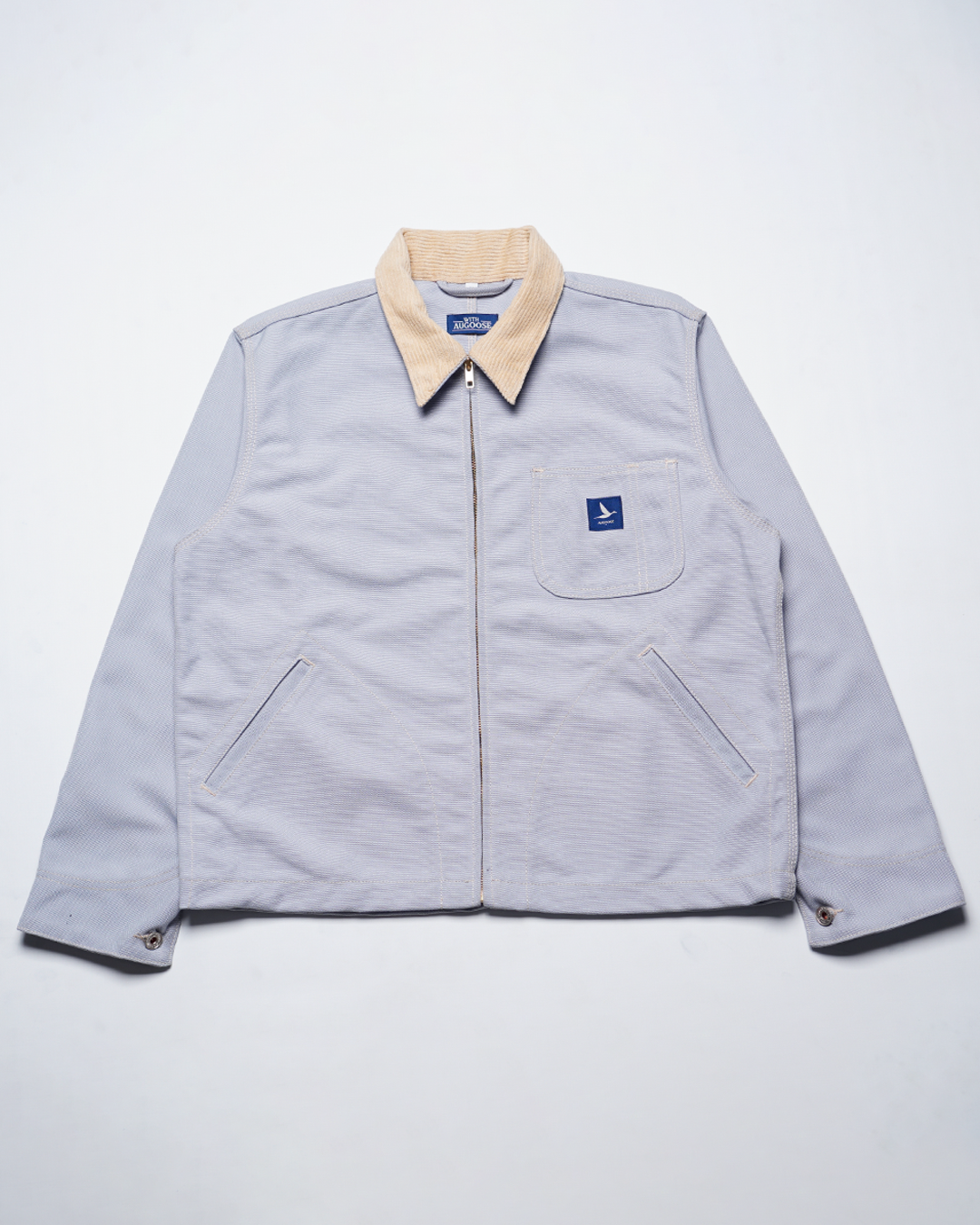 Augoose Glacier Blue Mechanic Work Jacket