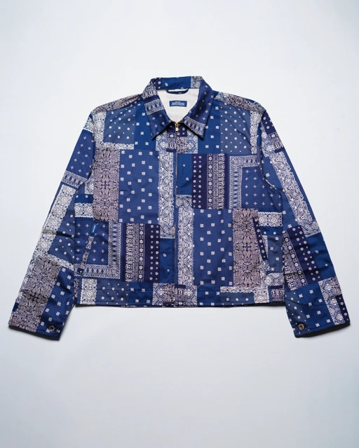 Augoose Navy Paisley General Jacket