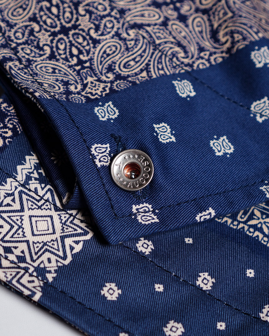 Augoose Navy Paisley General Jacket