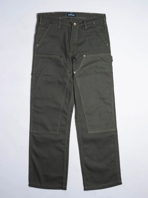 Augoose Double Knee Pants Smoky Olive Canvas