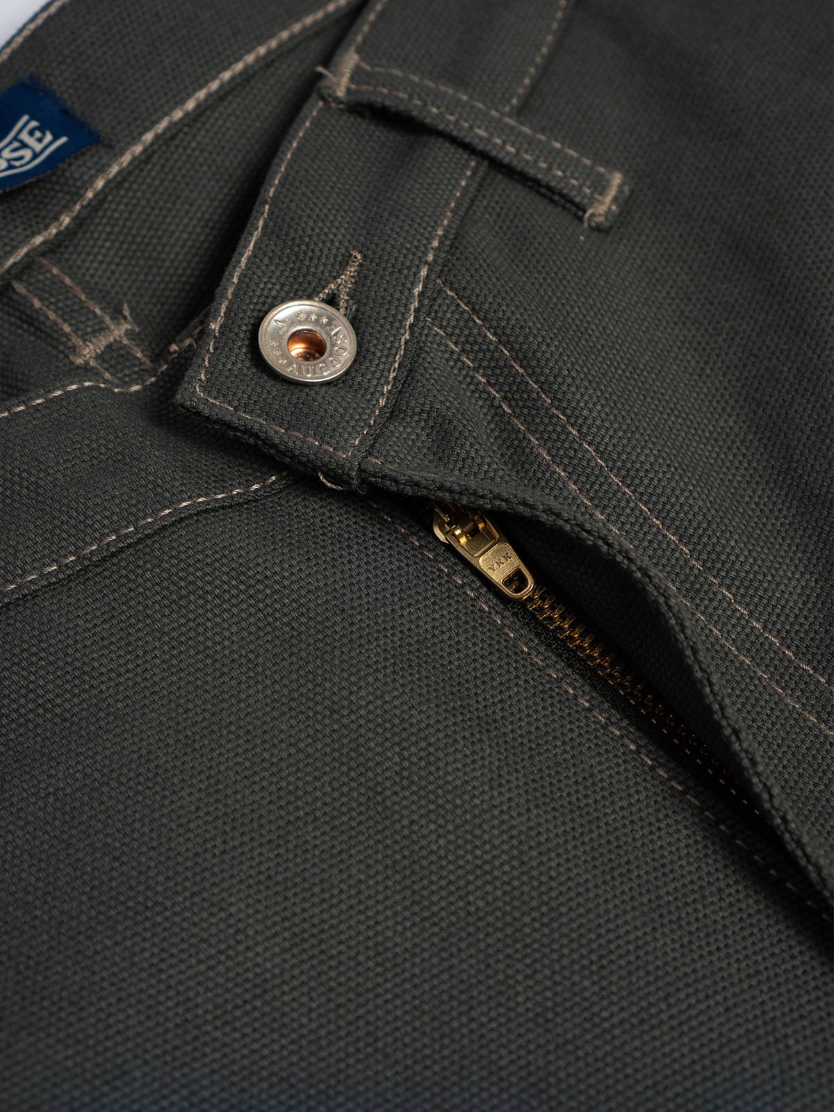Augoose Double Knee Pants Smoky Olive Canvas