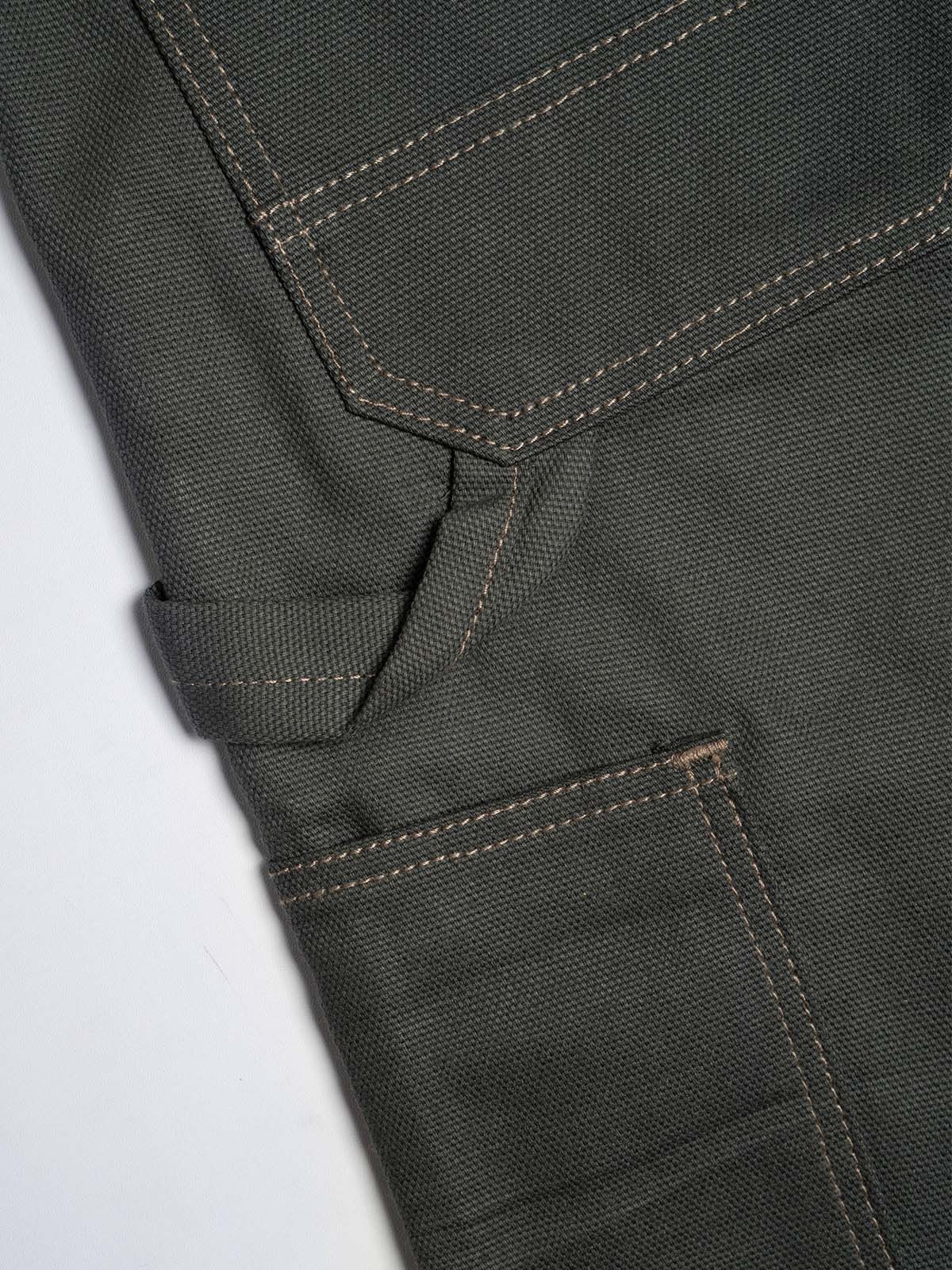 Augoose Double Knee Pants Smoky Olive Canvas