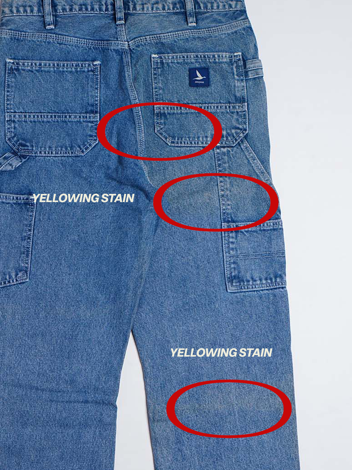 Augoose Carpenter Pants Blue - Defect Sale