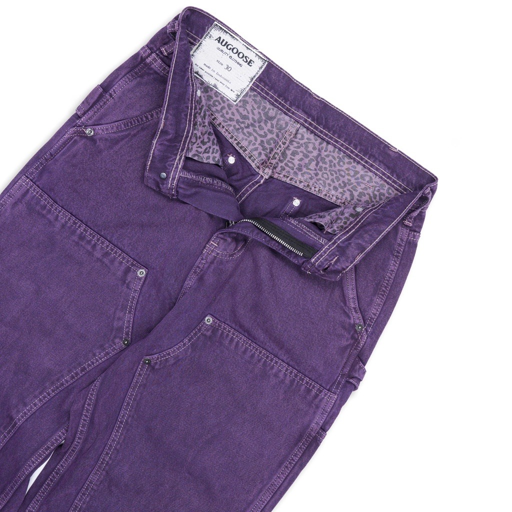 Augoose Double Knee Pants Deep Purple