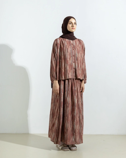 Image of ELEGANT STRIPE - SKIRT SET