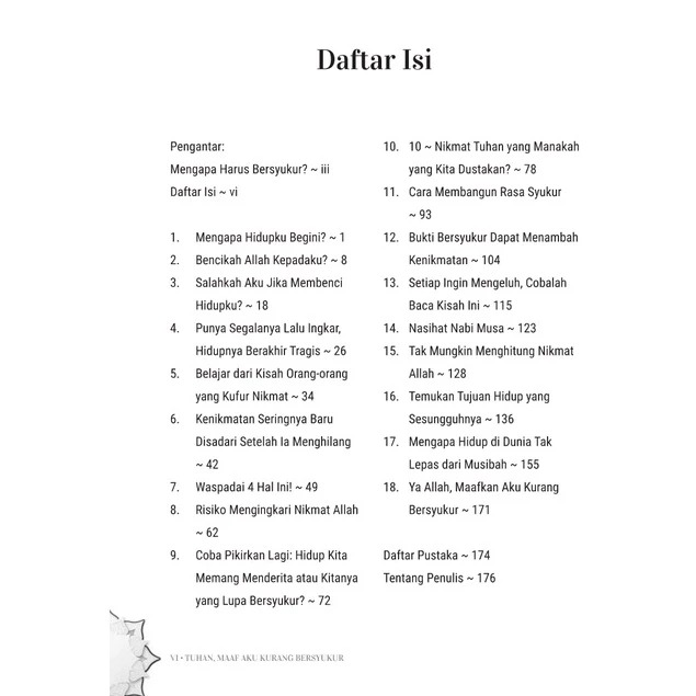 Buku Islami Motivasi Islam Tuhan Maaf Aku Kurang Bersyukur