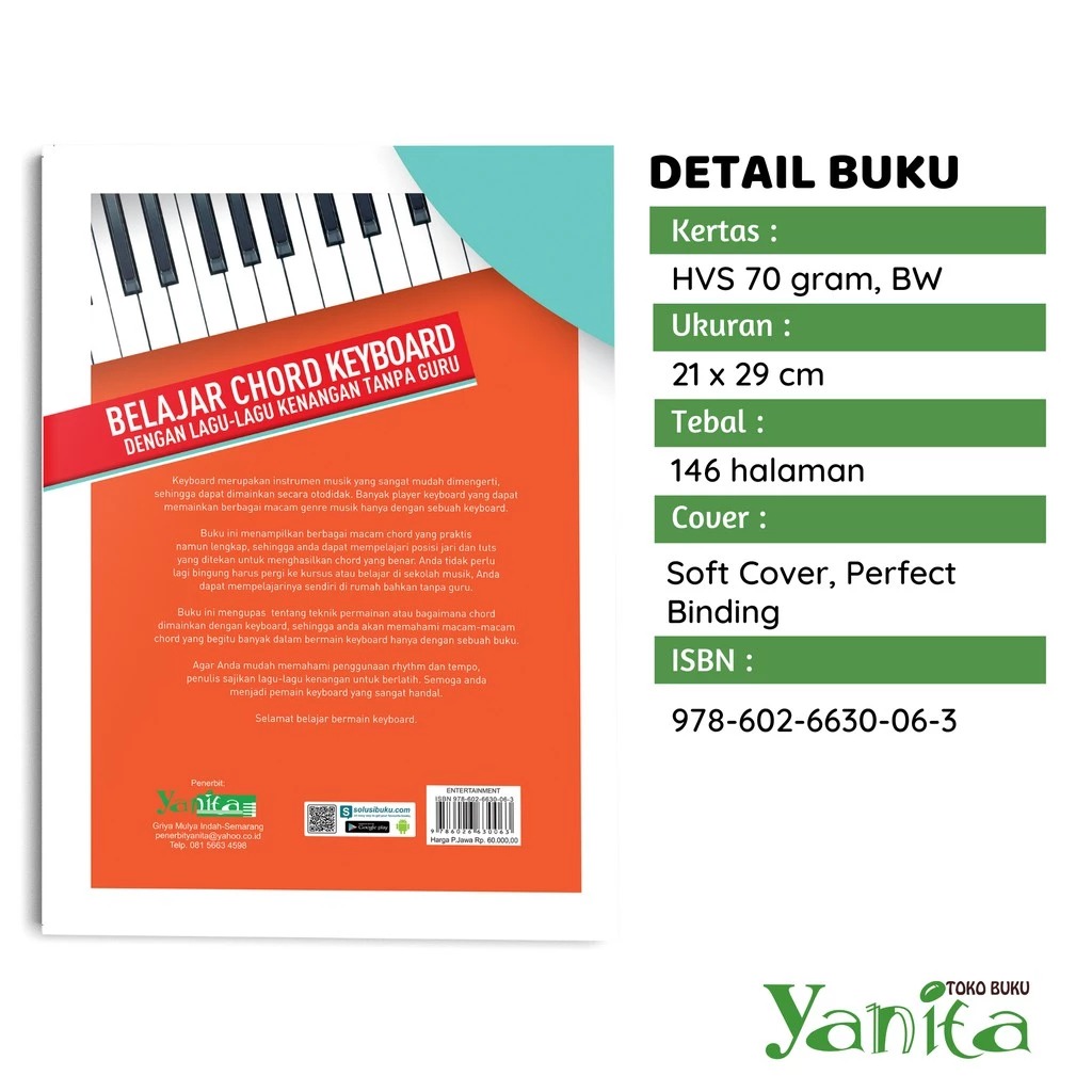 Yanita Buku Belajar Chord Keyboard