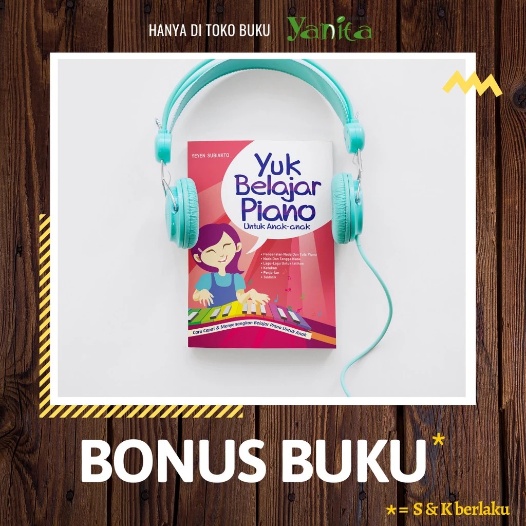 Yanita Buku Yuk Belajar Piano Untuk Anak