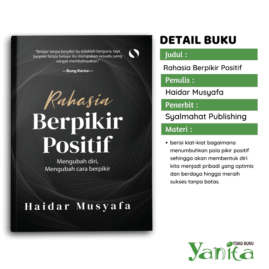 Syalmahat Publishing Buku Islami Motivasi Islam Rahasia Berpikir Positif Hijrah Untuk Muslim dan Muslimah