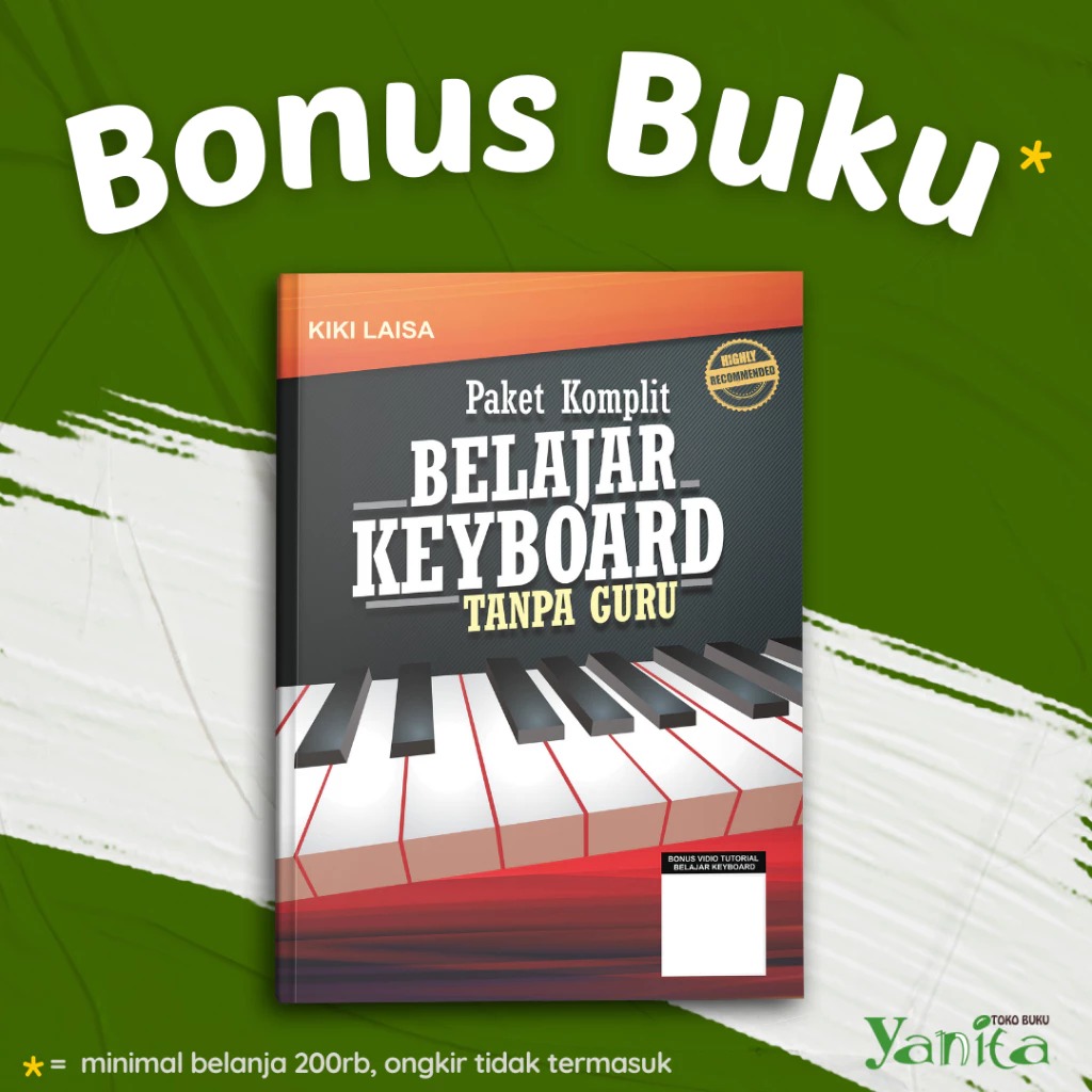 Yanita Buku Paket Komplit Belajar Keyboard Tanpa Guru