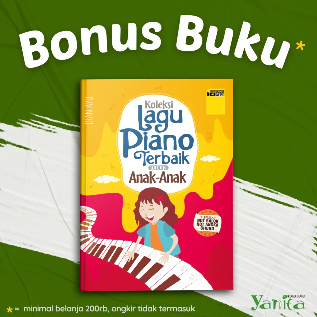Yanita Buku Musik Koleksi Lagu Piano Terbaik Untuk Anak - Anak