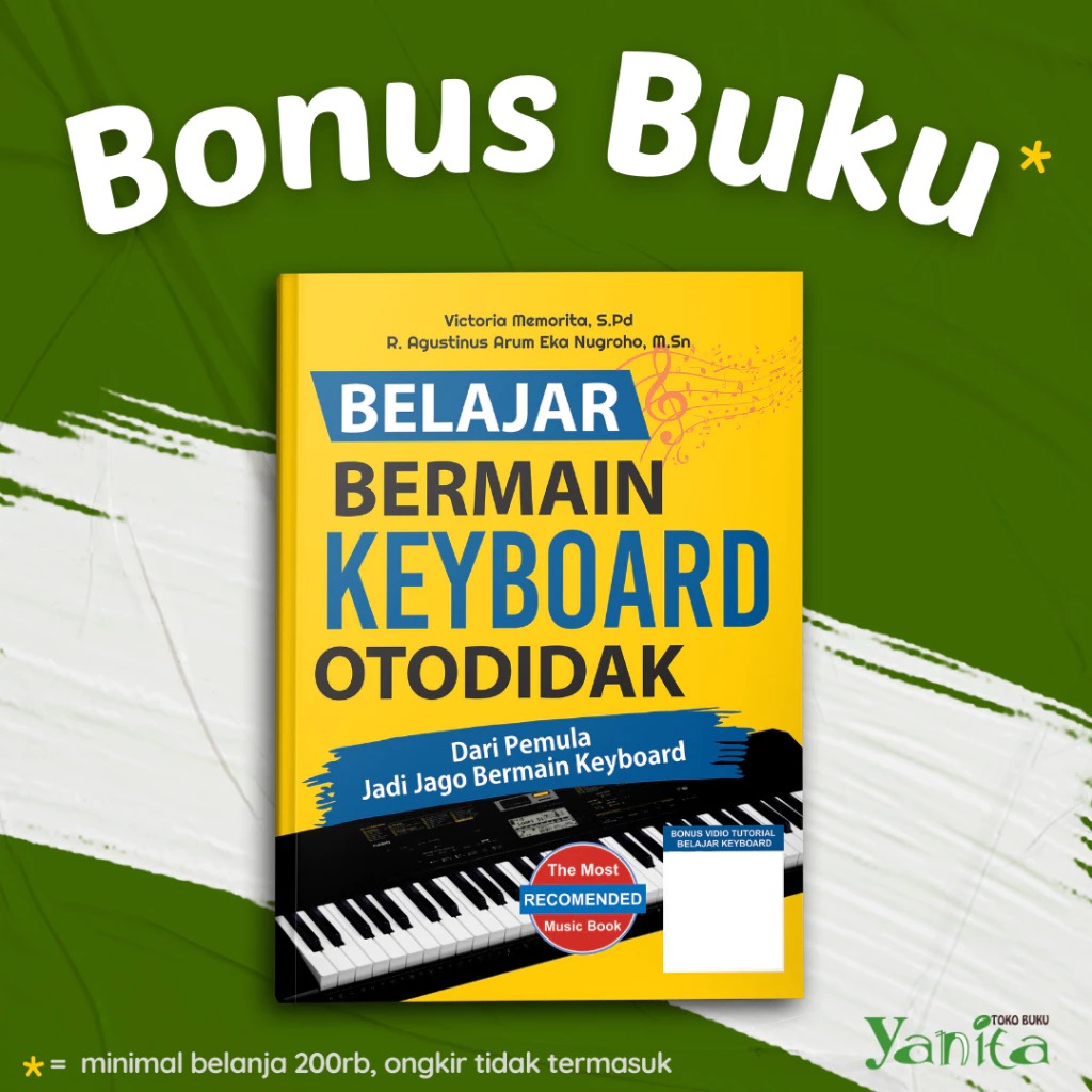 Yanita Buku Belajar Bermain Keyboard Otodidak