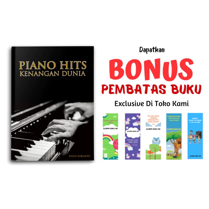 Yanita Buku Musik & Lagu Piano Hits Kenangan Dunia