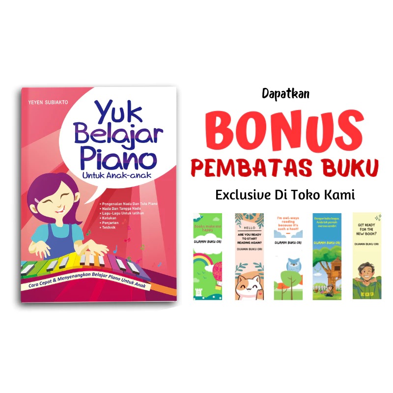 Yanita Buku Yuk Belajar Piano Untuk Anak