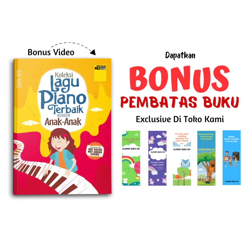 Yanita Buku Musik Koleksi Lagu Piano Terbaik Untuk Anak - Anak