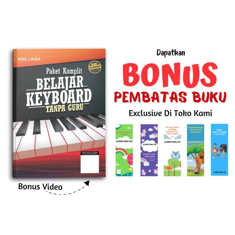 Yanita Buku Paket Komplit Belajar Keyboard Tanpa Guru